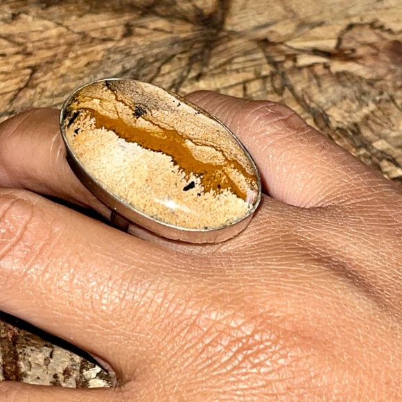 Picture Jasper Ring Size 7 - Picture 6 of 7